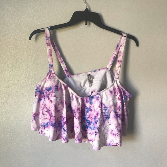 Torrid Tie Dye Flattering Swim Top Size 3